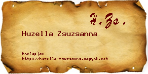 Huzella Zsuzsanna névjegykártya